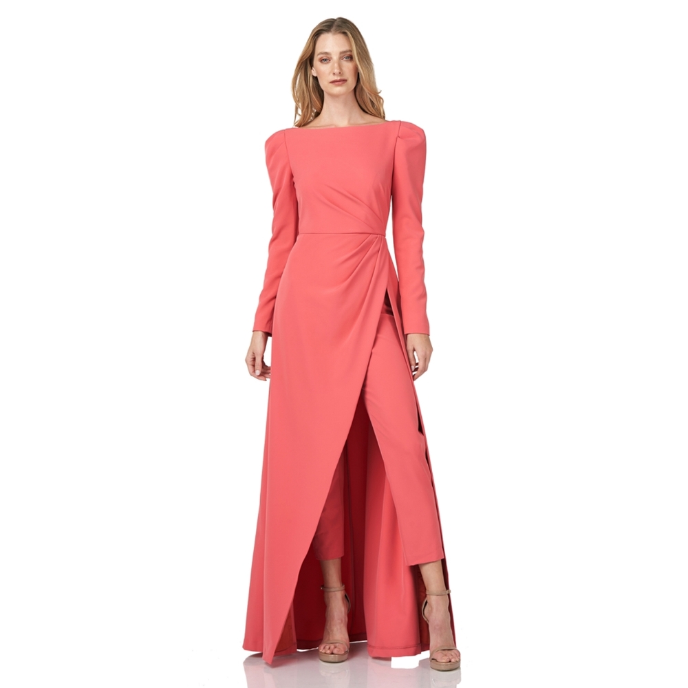 Kay Unger Crepe Jumpsuit